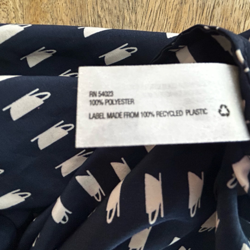 Gap Navy/White Shift Dress with Coffee Cup Print - Picture 2 of 4